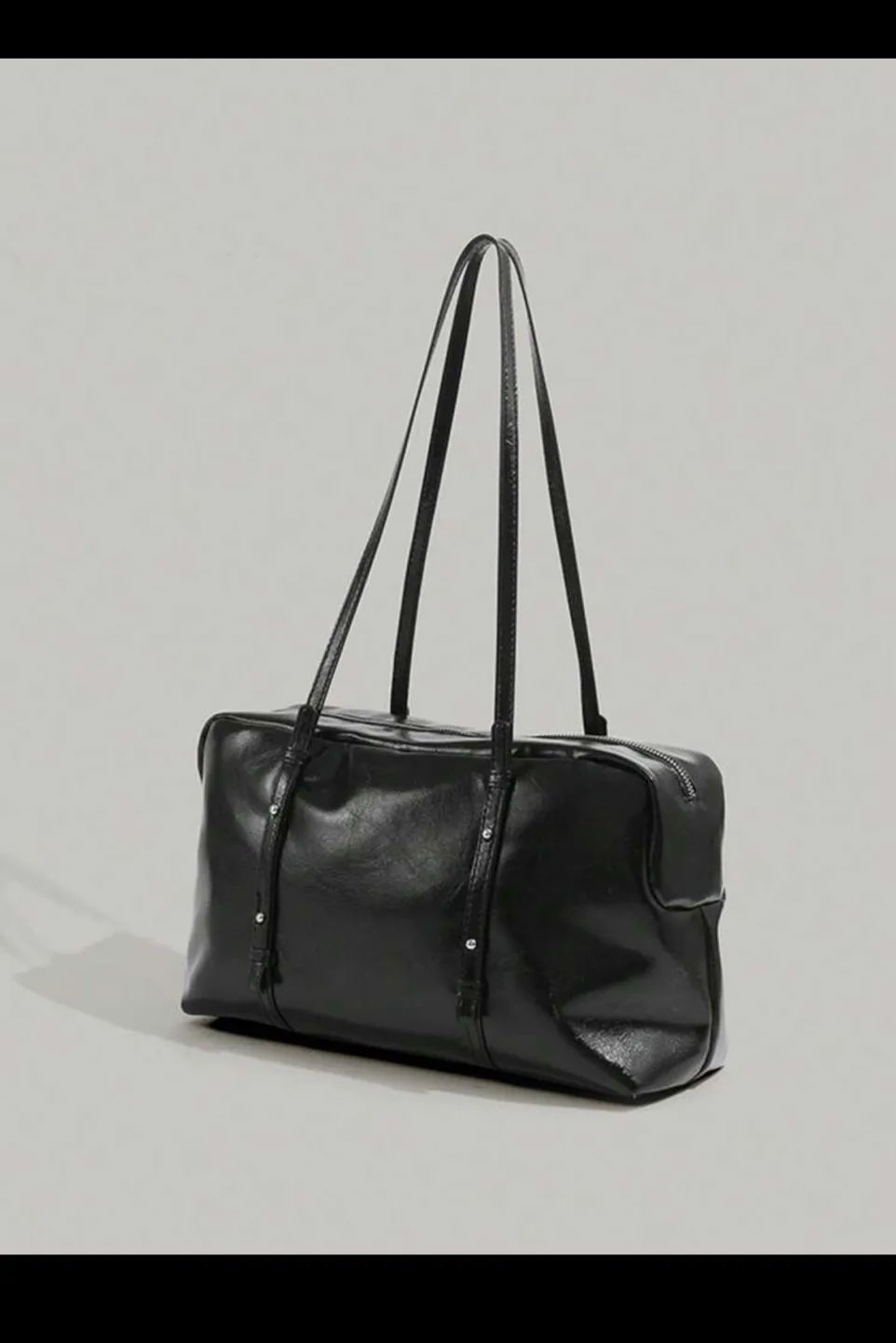 Korean Retro Vintage Large Capacity Underarm Tote Bag image indicator(4)