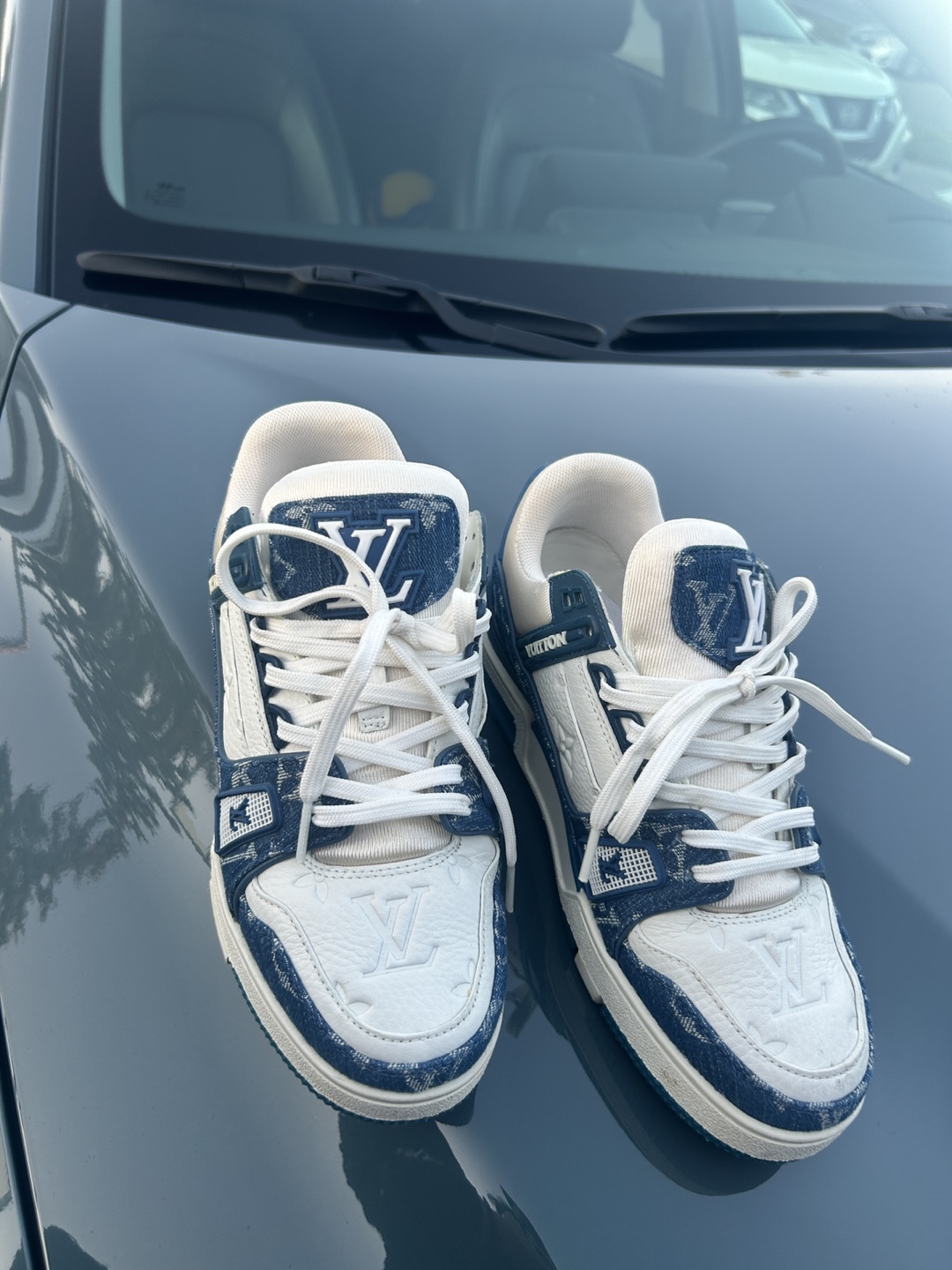 Louis Vuitton Trainer Denim Sneakers - photo 4