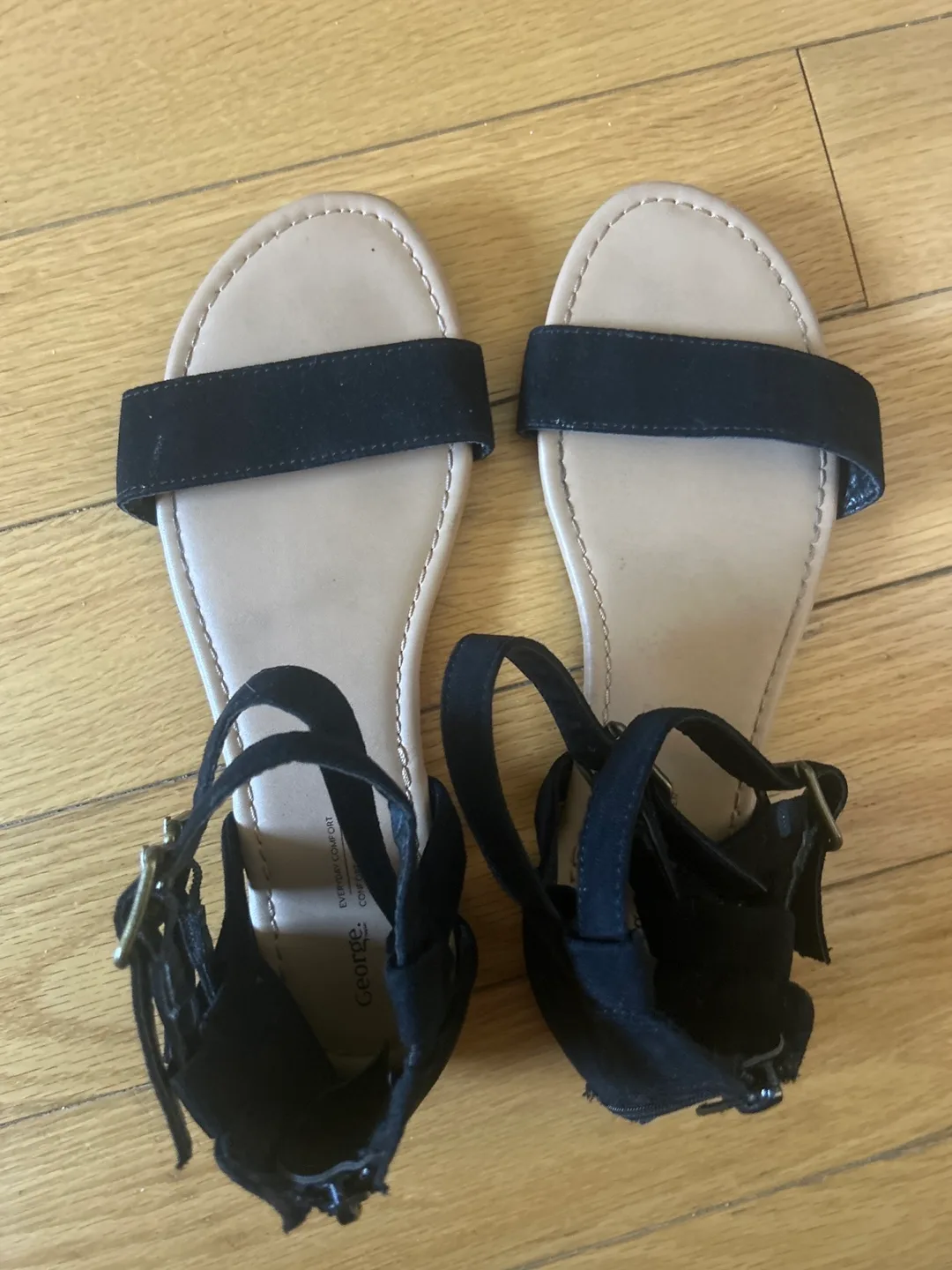 George Black Sandals - Size 7 thumbnail