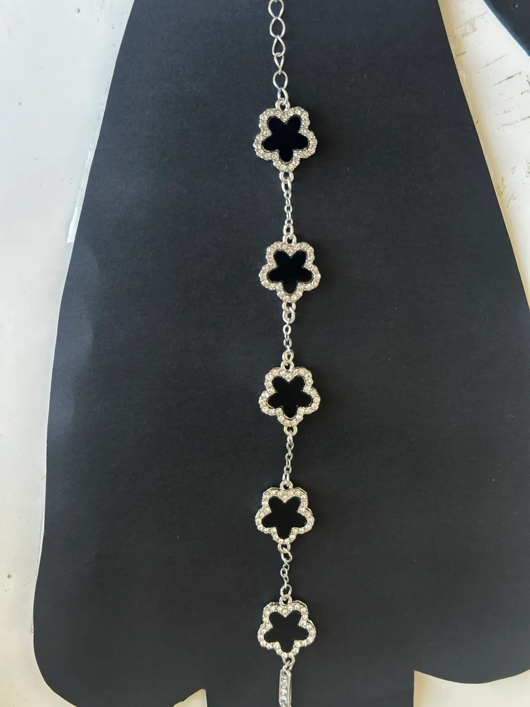 Floral Silver Tone Body Chain thumbnail