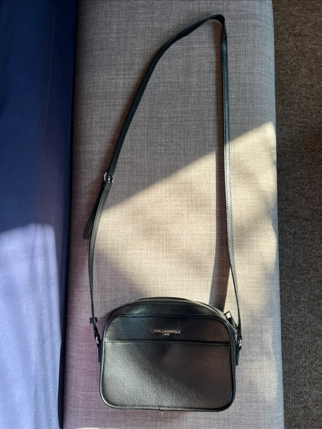 Karl Lagerfeld Paris Black Crossbody Bag thumbnail