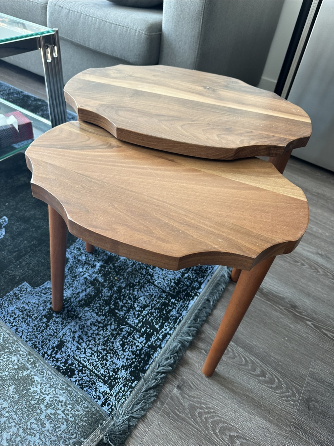 3 Nesting Tables - wood - photo 2
