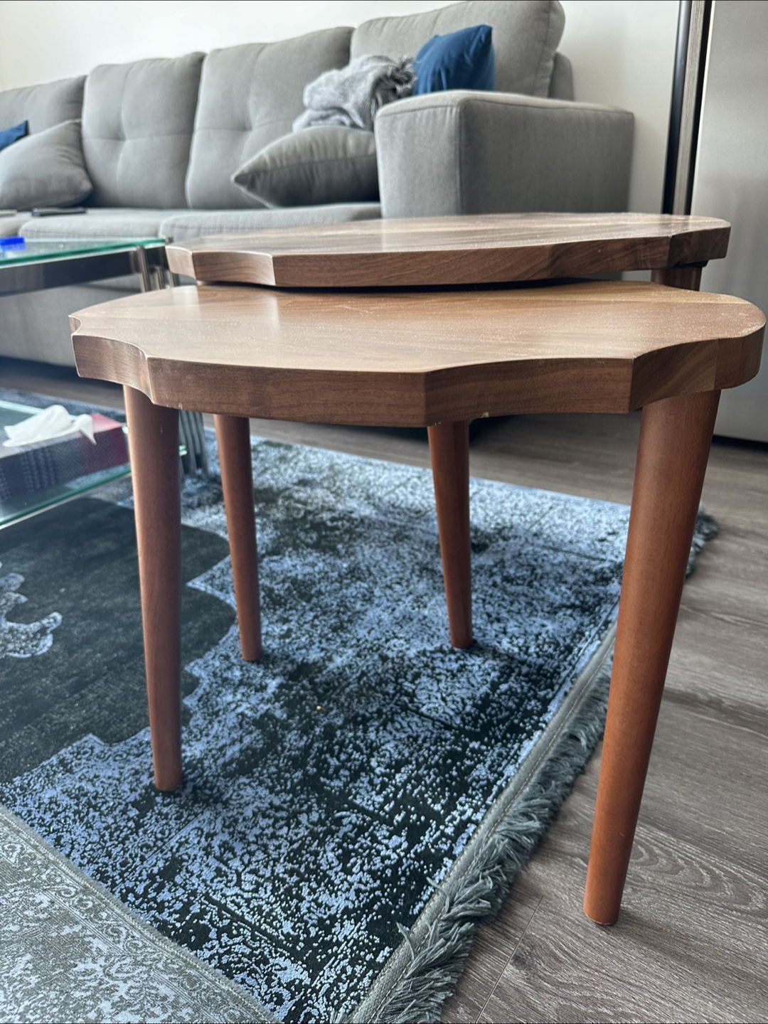 3 Nesting Tables - wood