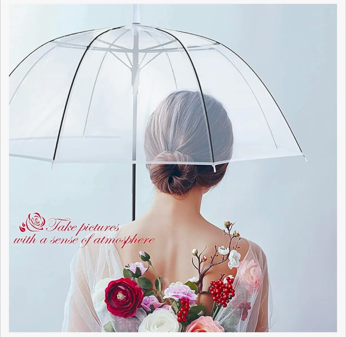 Clear Bubble Umbrella - Transparent Design thumbnail