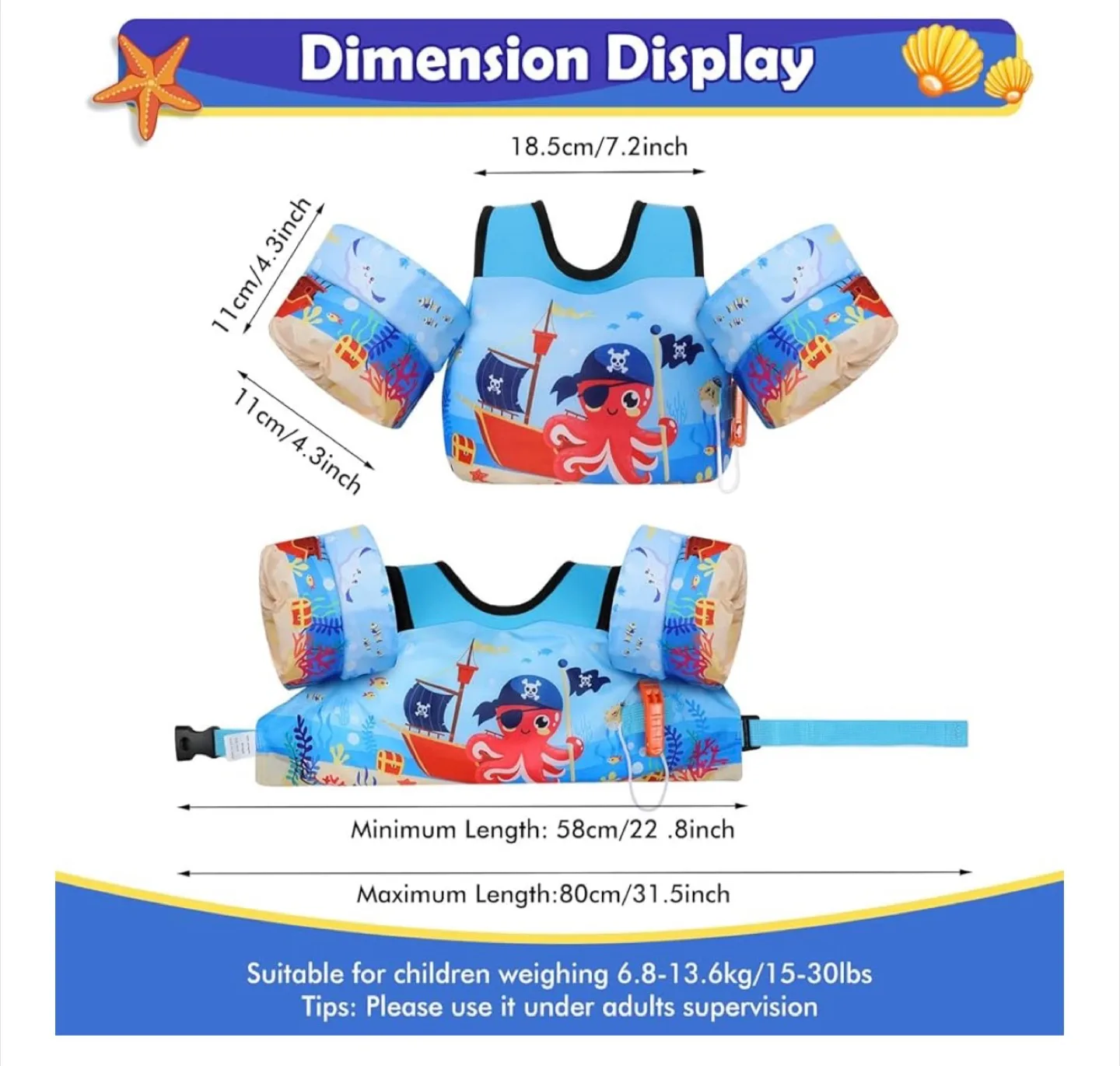Kids' Swimming Float Vest - Brand New without Tag image indicator(3)