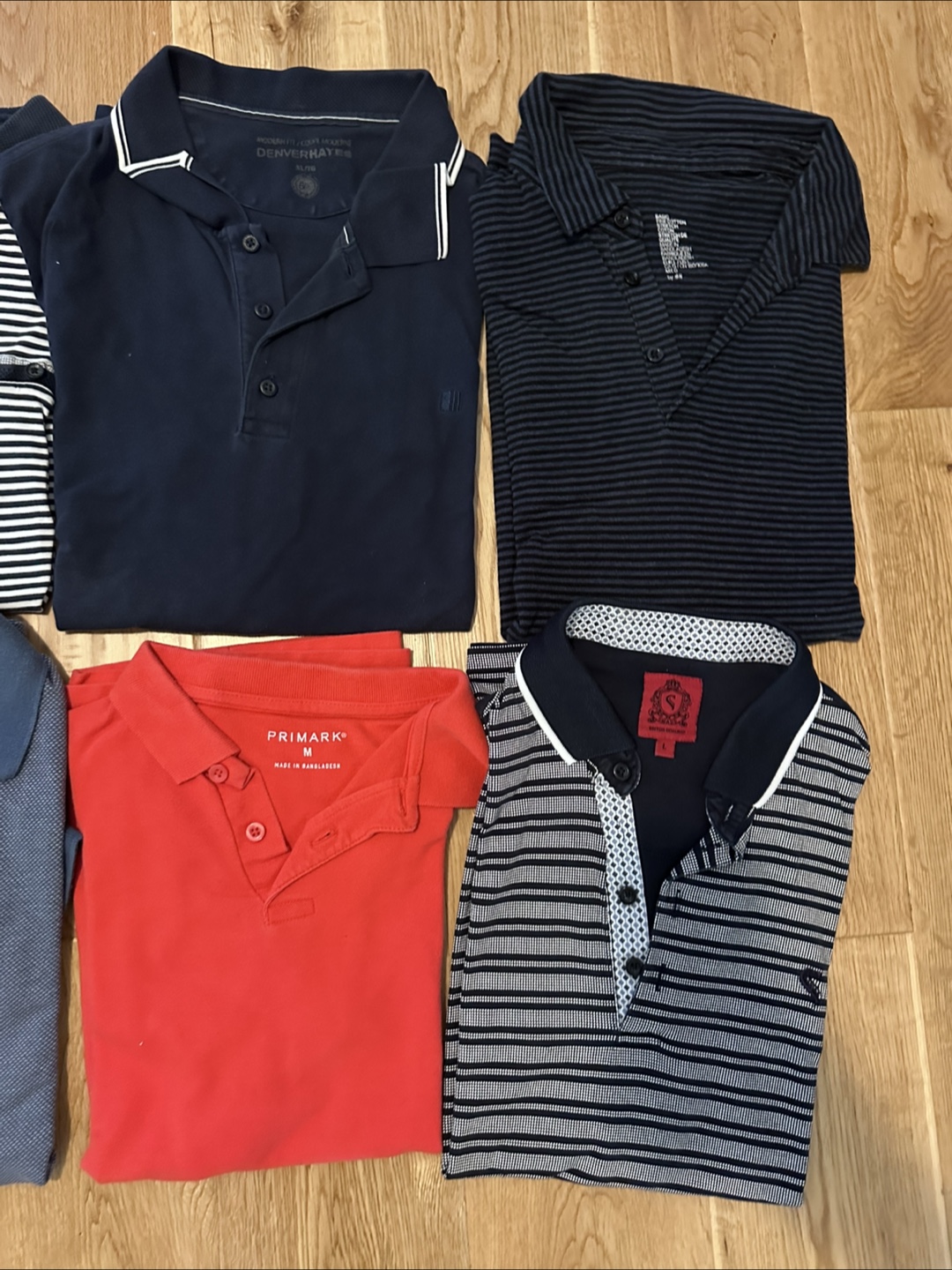 Assorted Men's Polo Shirts - Various Brands & Sizes