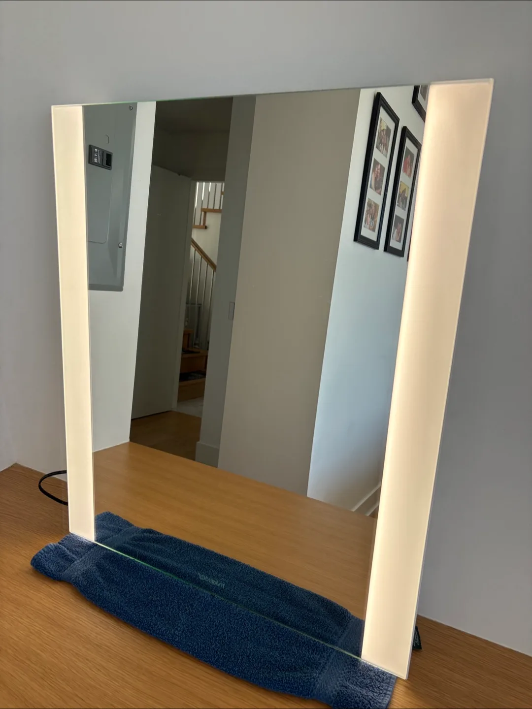 Duravit plug in LED Lighted Mirror 23 5/8" x 27 1/2" thumbnail