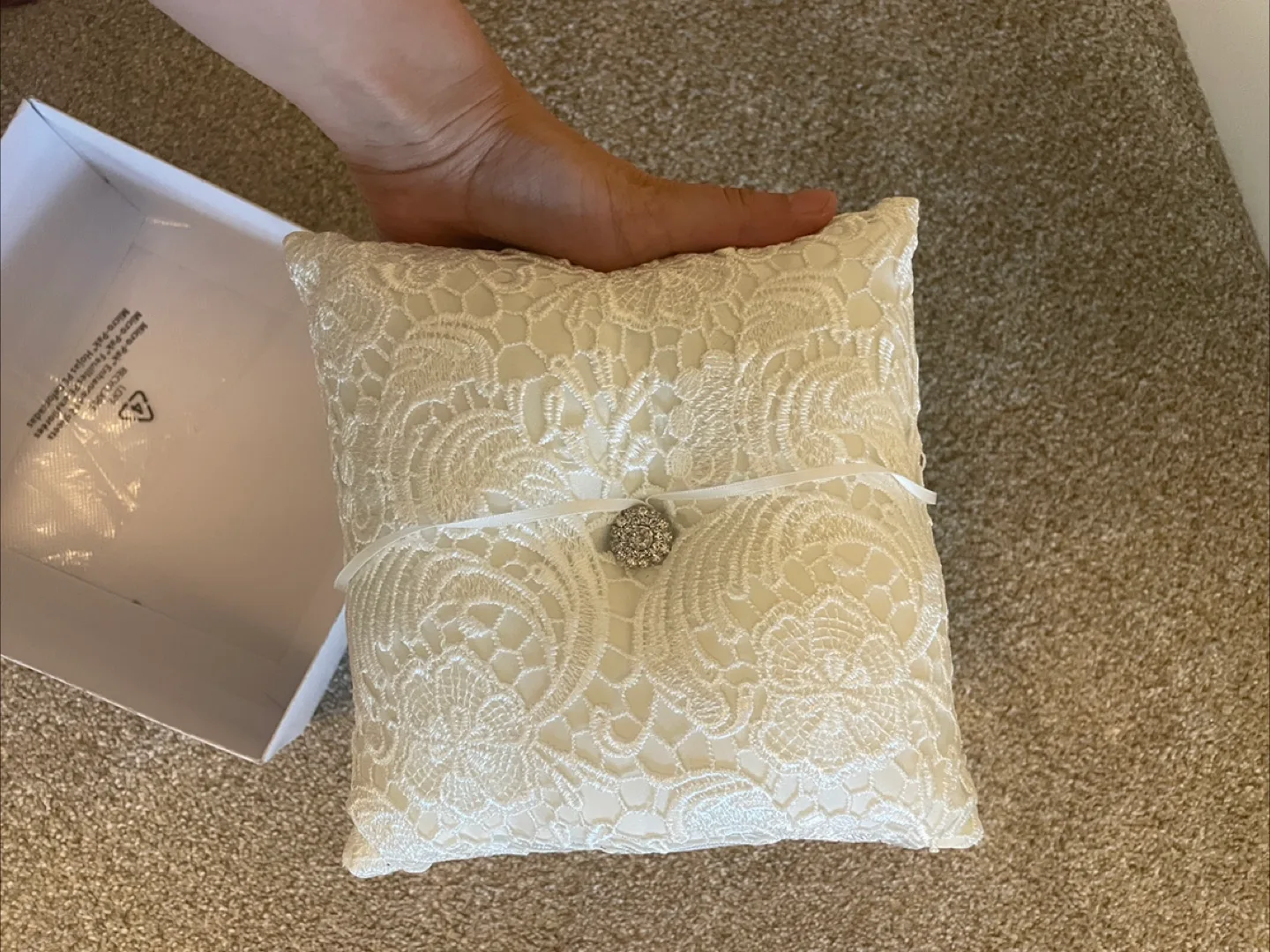 Celebrate It Ring Bearer Pillow - New in Box! image indicator(3)