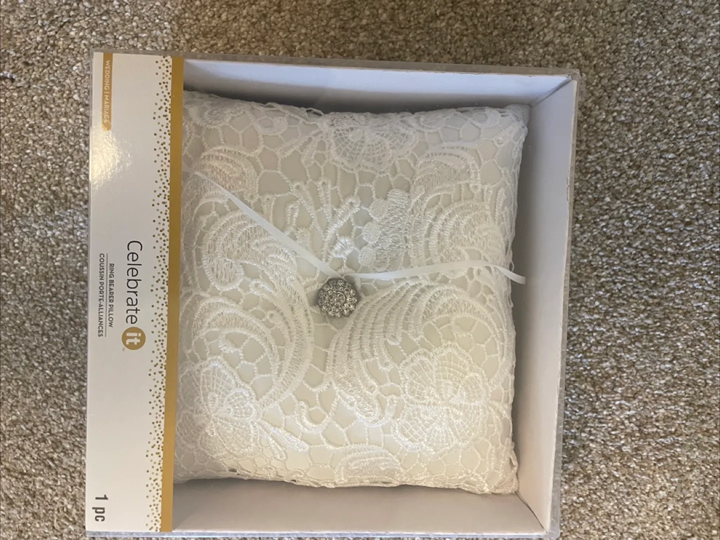 Celebrate It Ring Bearer Pillow - New in Box! image indicator(2)