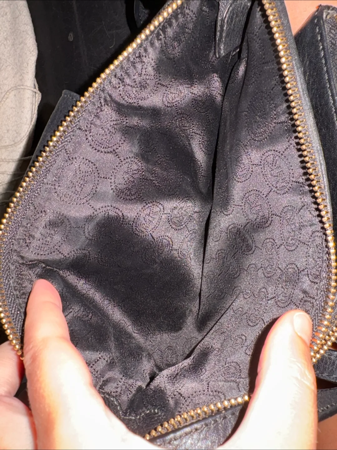 Michael Kors Black Leather Crossbody Bag image indicator(6)