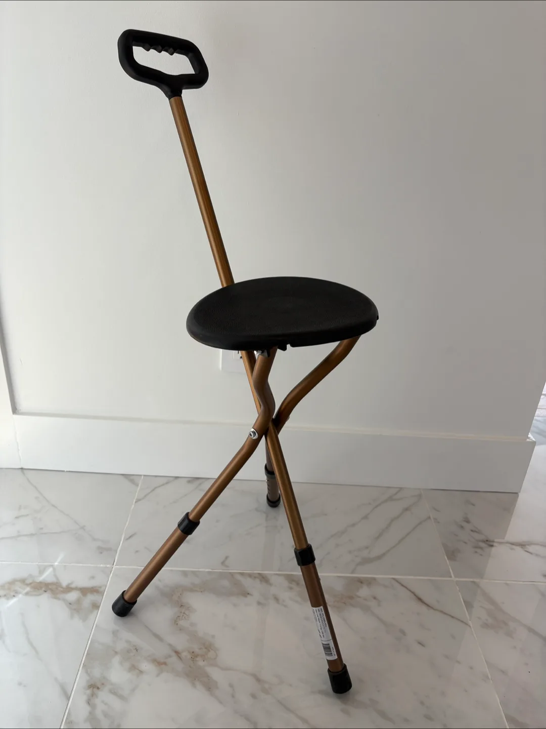 Drive Medical Folding Cane Seat - Bronze thumbnail