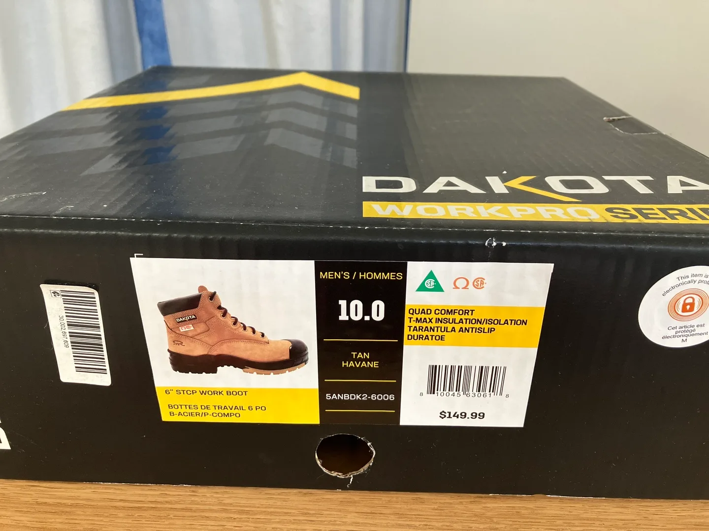 Dakota WORKPRO 6" Steel Toe Work Boots - Size 10 image indicator(2)
