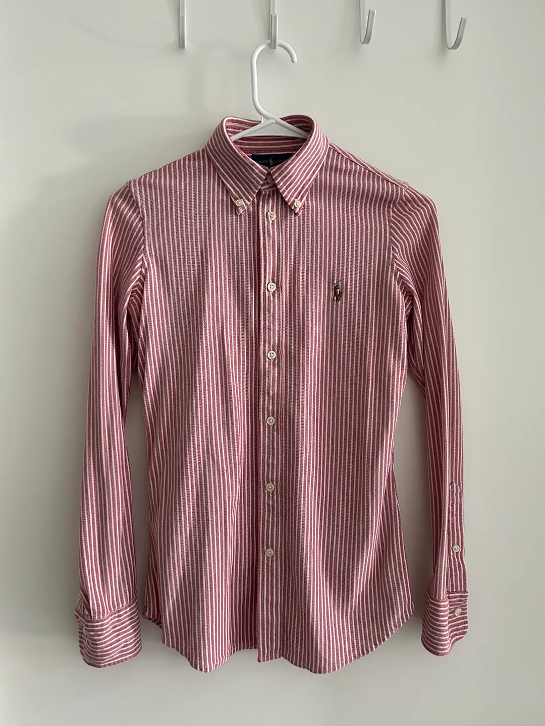 Women’s Ralph Lauren Striped Knit Oxford Shirt - Size Small/SP thumbnail