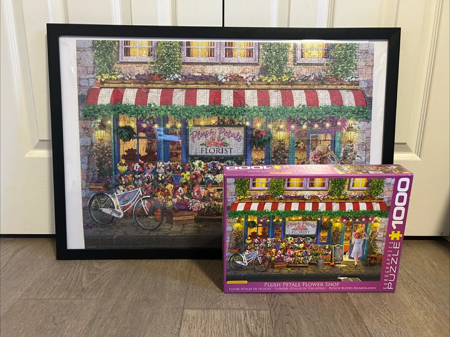 Framed Eurographics Plush Petals Flower Shop 1000 Piece Puzzle image indicator(2)