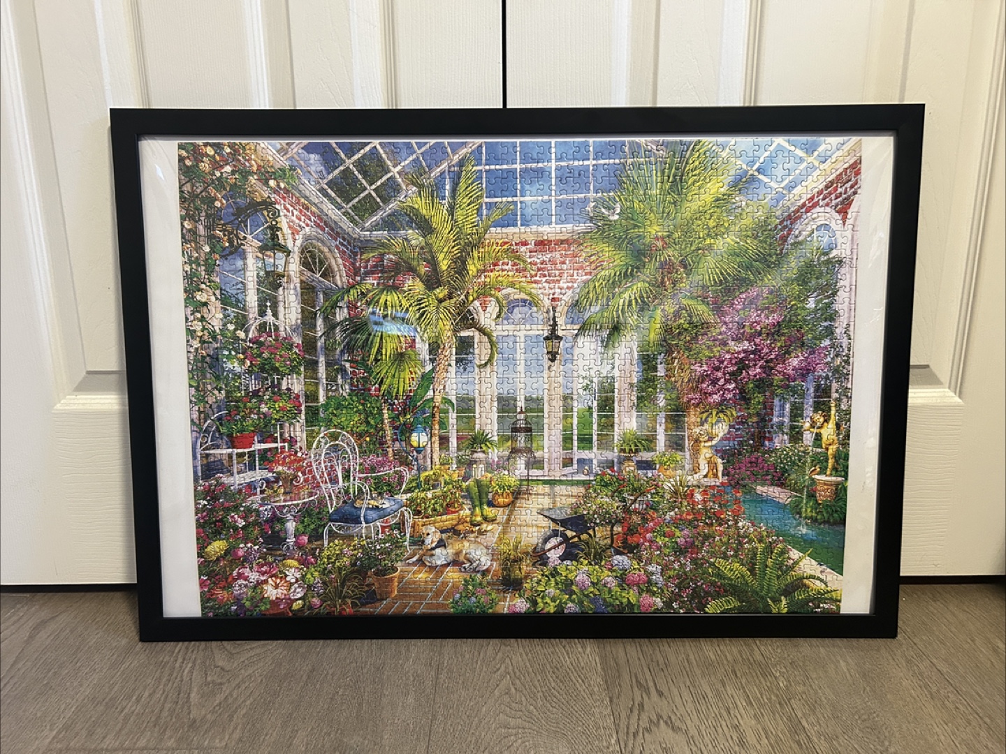 Framed Glass Garden 1000 Piece Puzzle