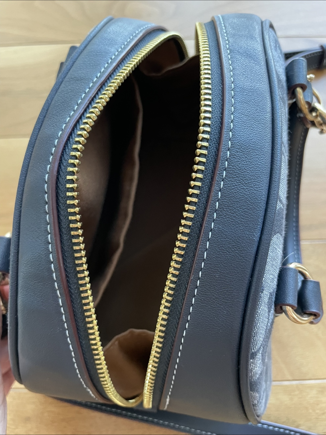 Coach blue Denim Signature Mini Brooke Bag - photo 5