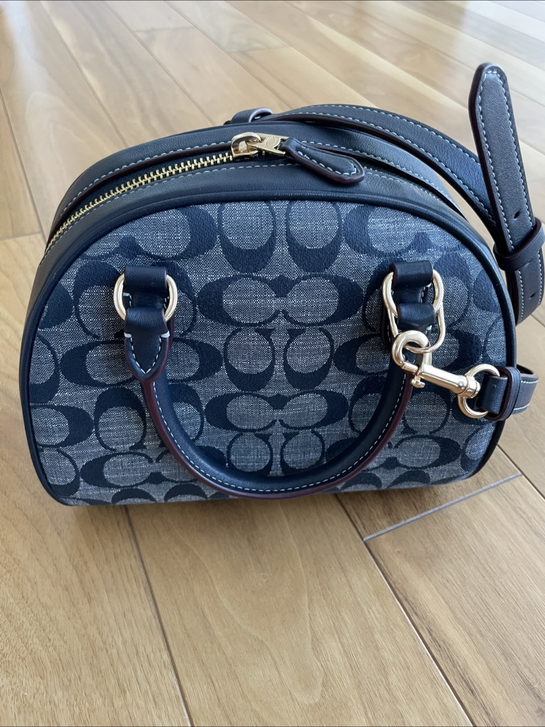 Coach blue Denim Signature Mini Brooke Bag - photo 3