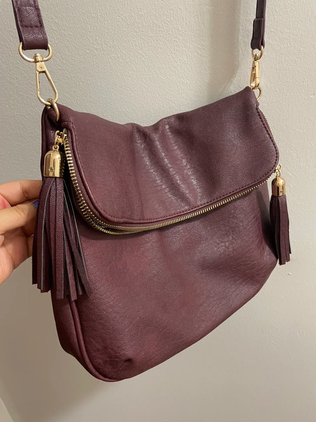 Miztique Crossbody Bag Burgundy Color thumbnail