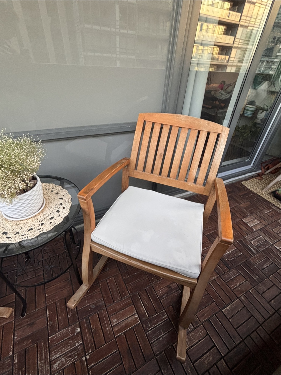 Rocking Chair with Cushion (Acacia wood) - photo 4