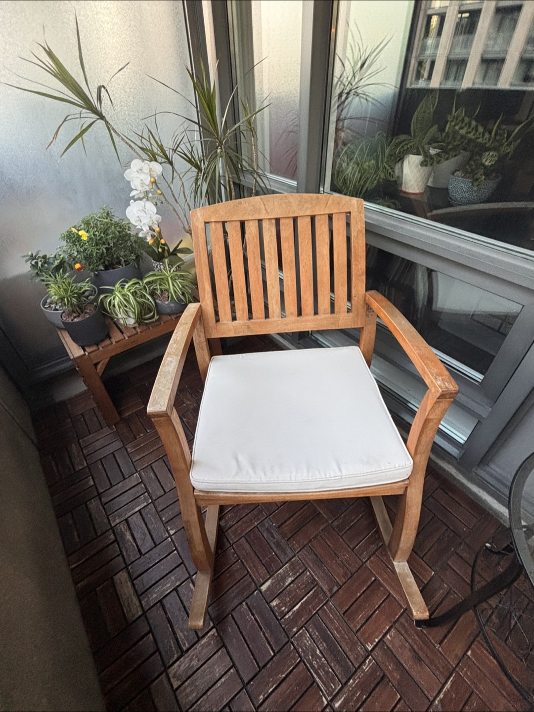 Rocking Chair with Cushion (Acacia wood) - photo 3