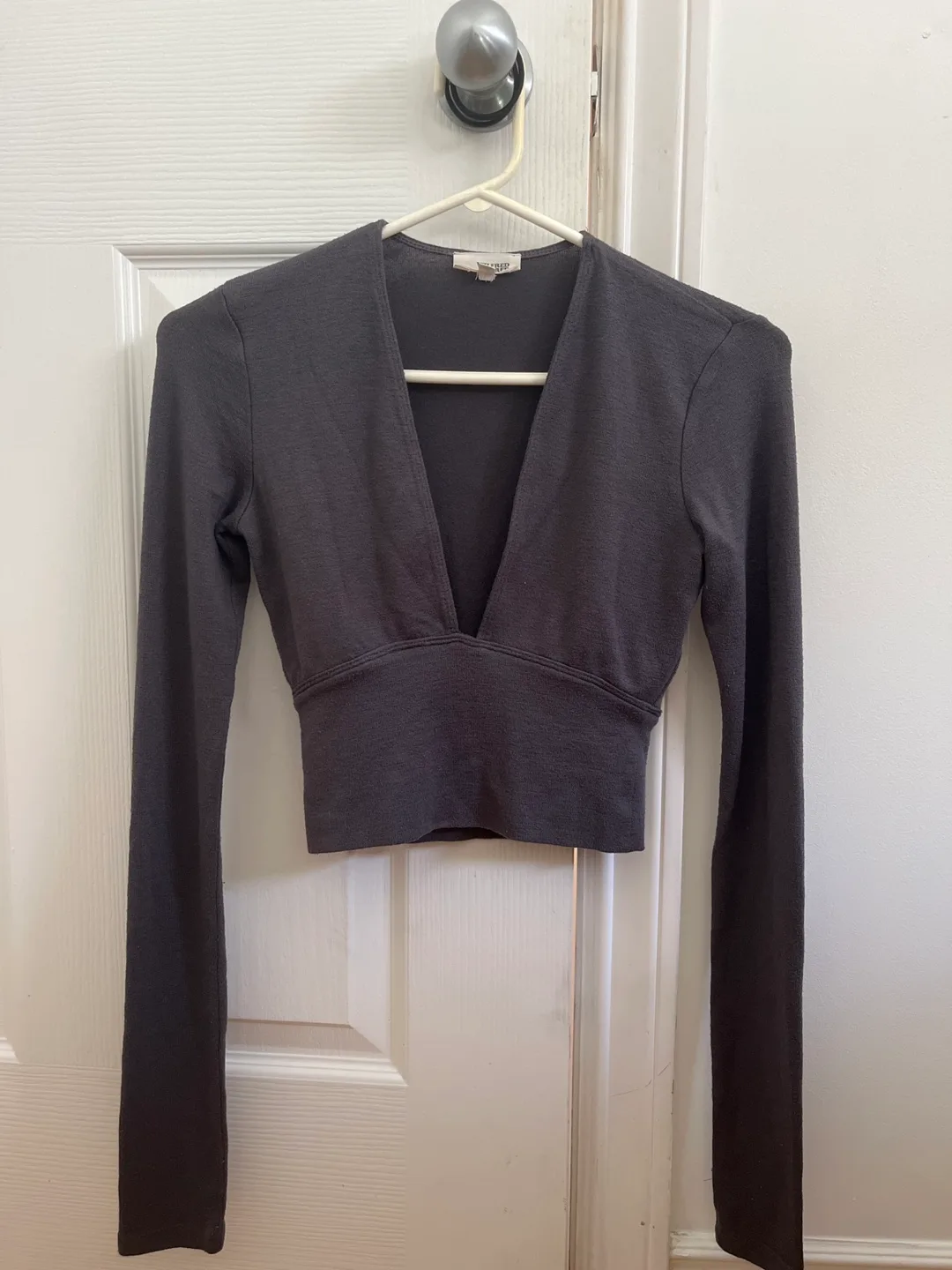 Wilfred Free Grey Long Sleeve Top - Size S thumbnail