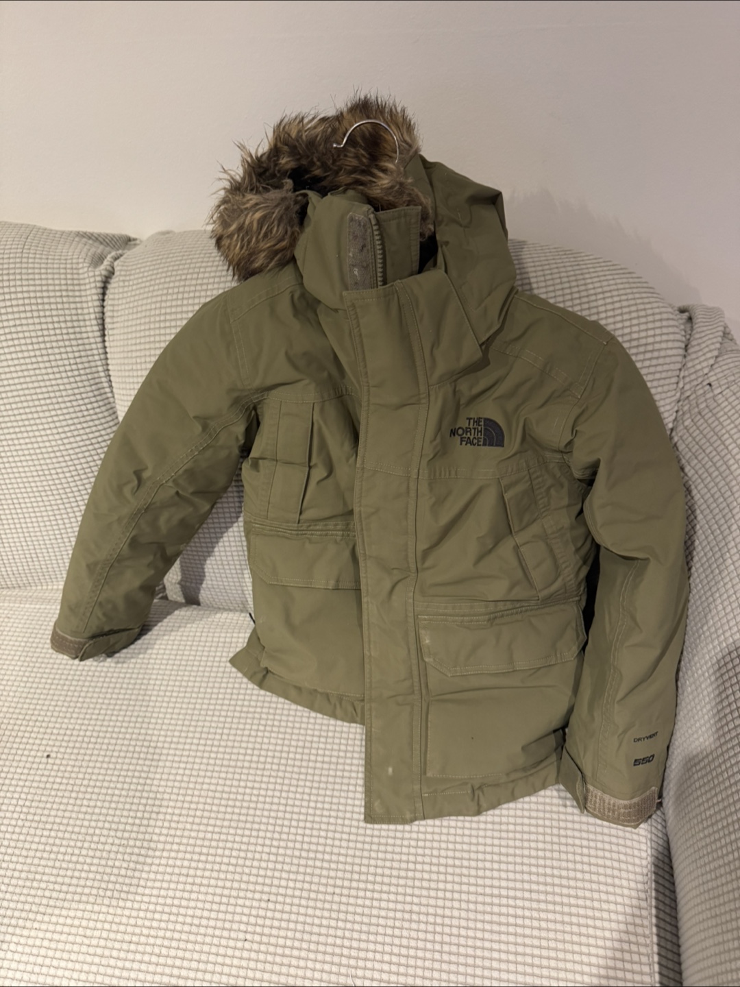 The North Face Boy's XS Olive Winter Parka
