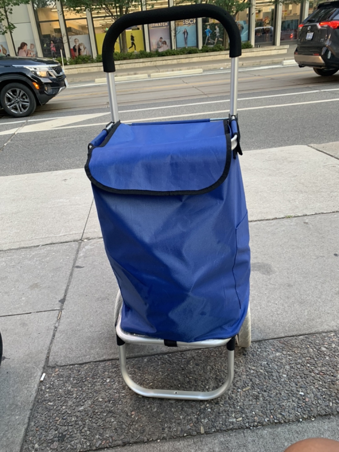 Blue Shopping Cart Trolley - photo 2