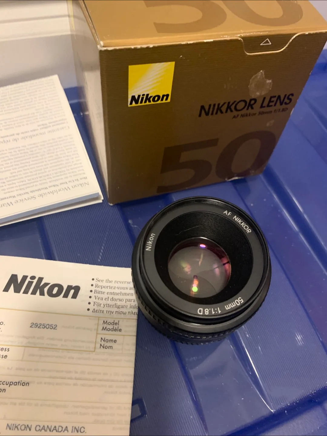 Nikon AF Nikkor 50mm f/1.8D Lens image indicator(4)