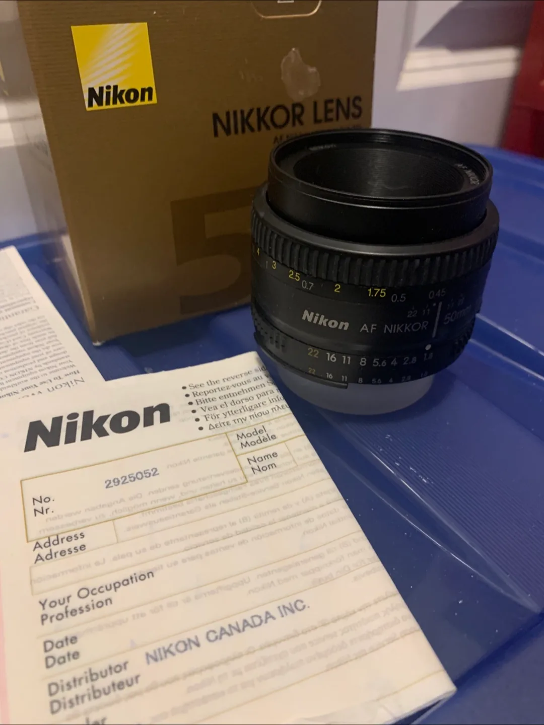 Nikon AF Nikkor 50mm f/1.8D Lens image indicator(7)