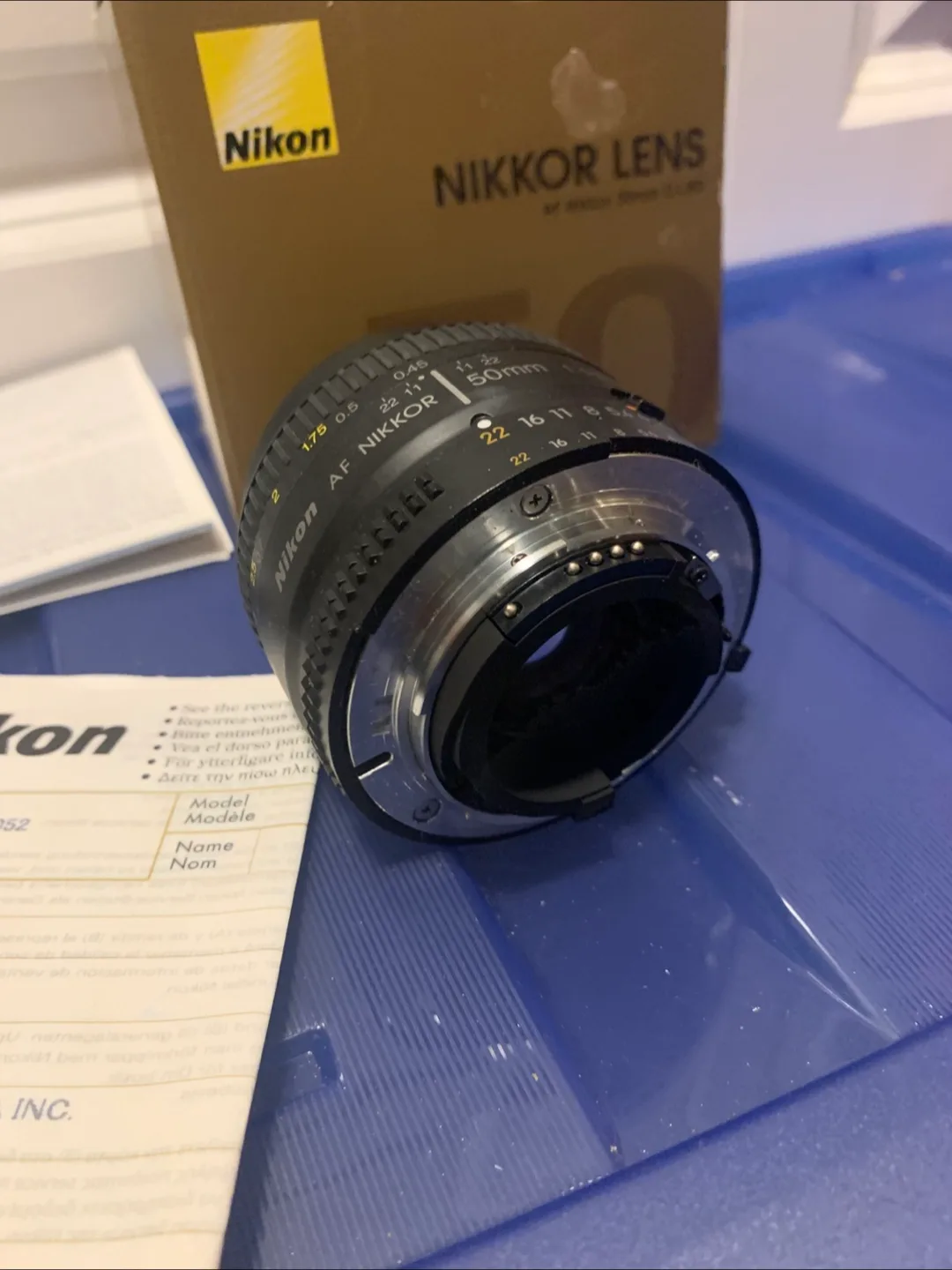 Nikon AF Nikkor 50mm f/1.8D Lens image indicator(9)