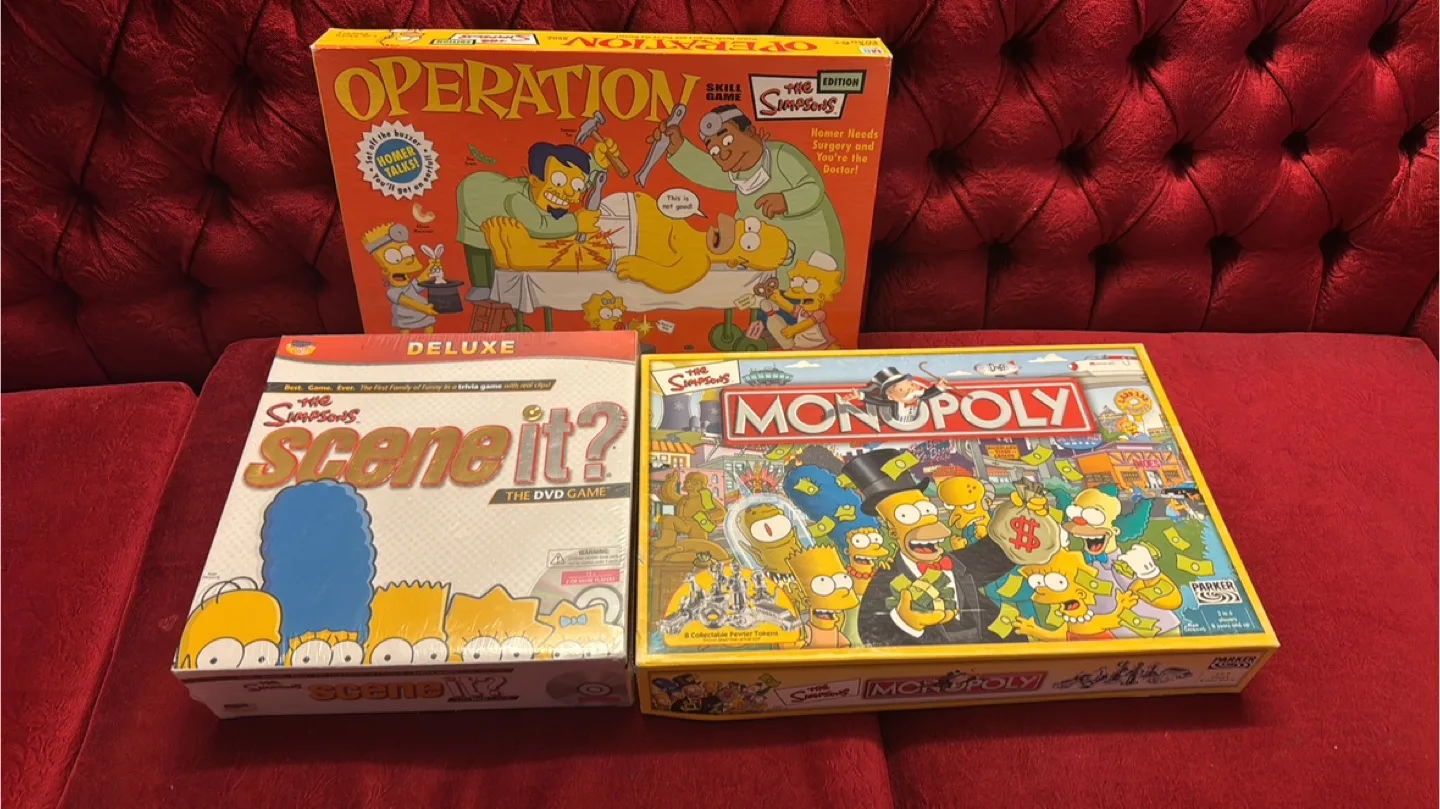 Simpsons Edition Board Games (Operation, Scene It?, Monopoly) thumbnail