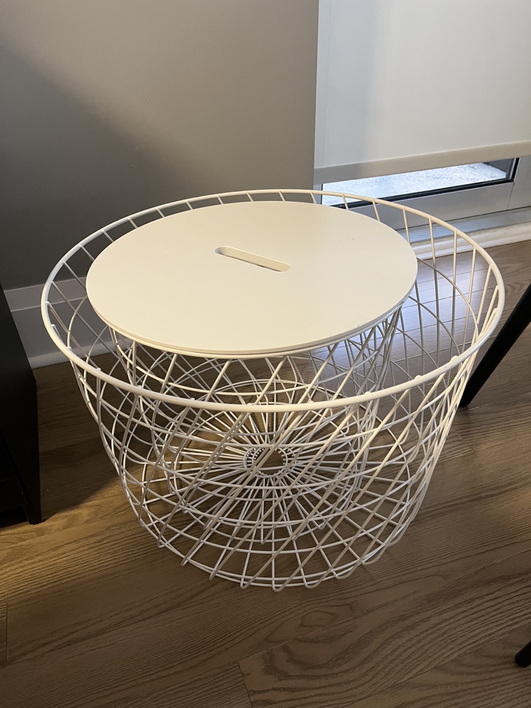 IKEA Branäs Laundry Basket with Lid - White