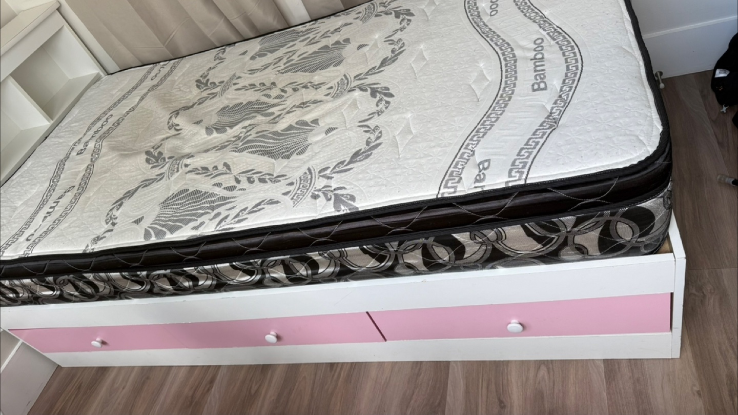 Pink caption bed frame and Bamboo Mattress - photo 5