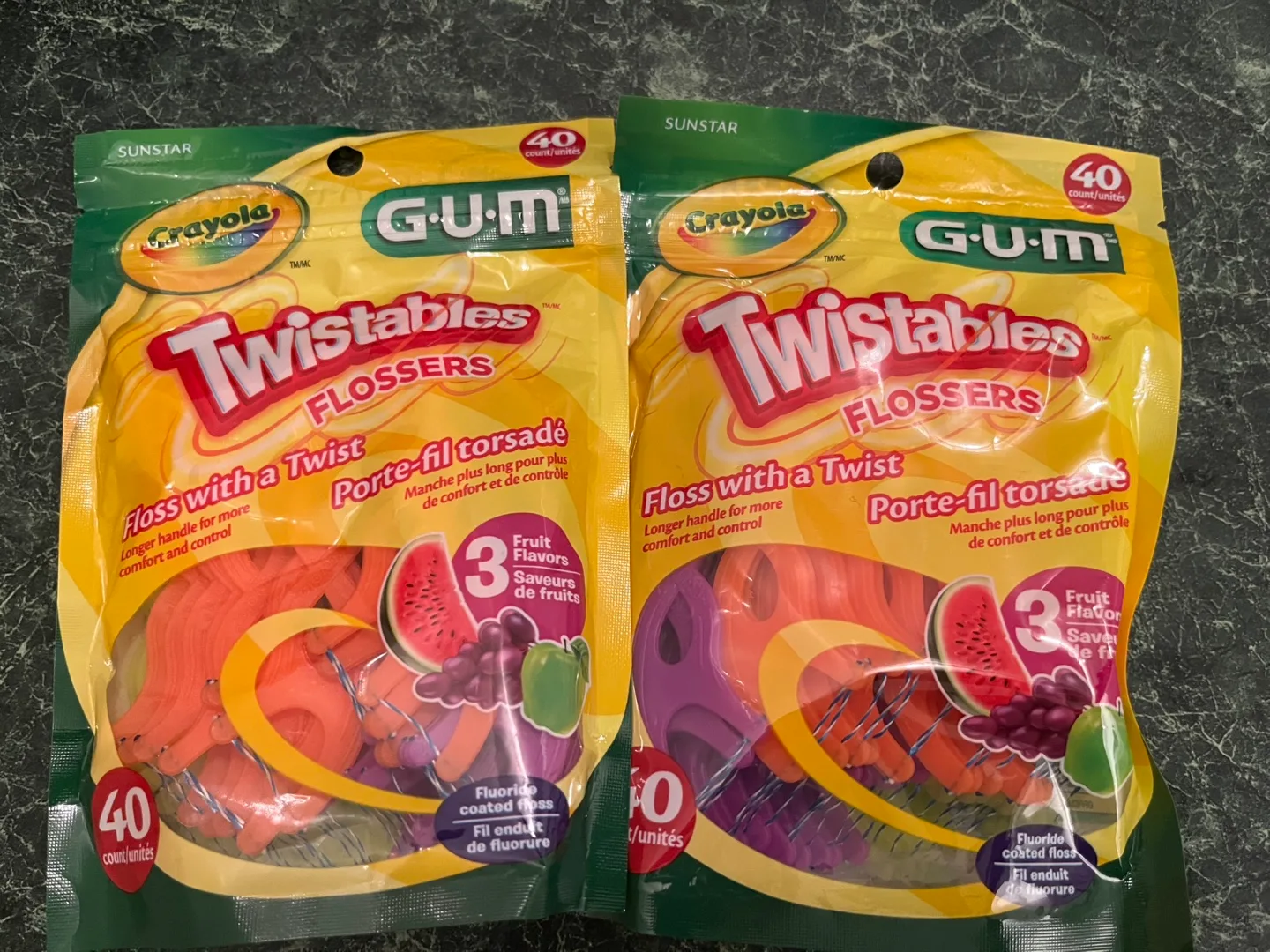 Brand new GUM Crayola Twistables Flossers - 40 Count thumbnail