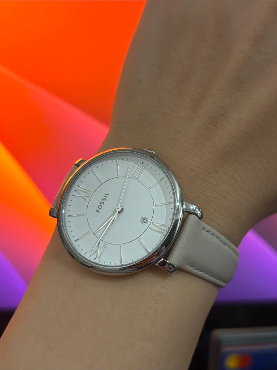 Fossil Women's Jacqueline  Watch - Beige Leather thumbnail