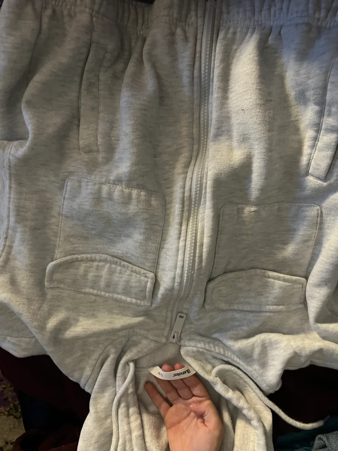 Buenoles Grey Zip Up Hoodie - Size S thumbnail