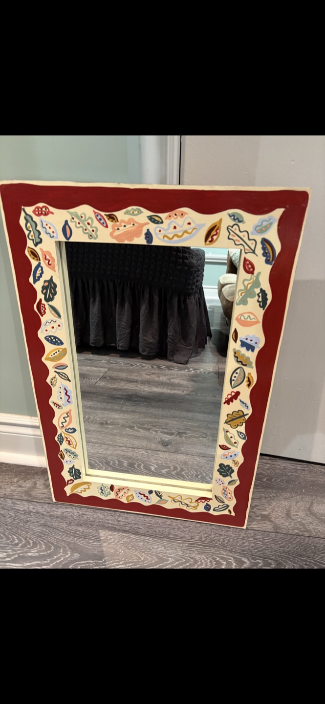 Colourful Hand Painted Mirror