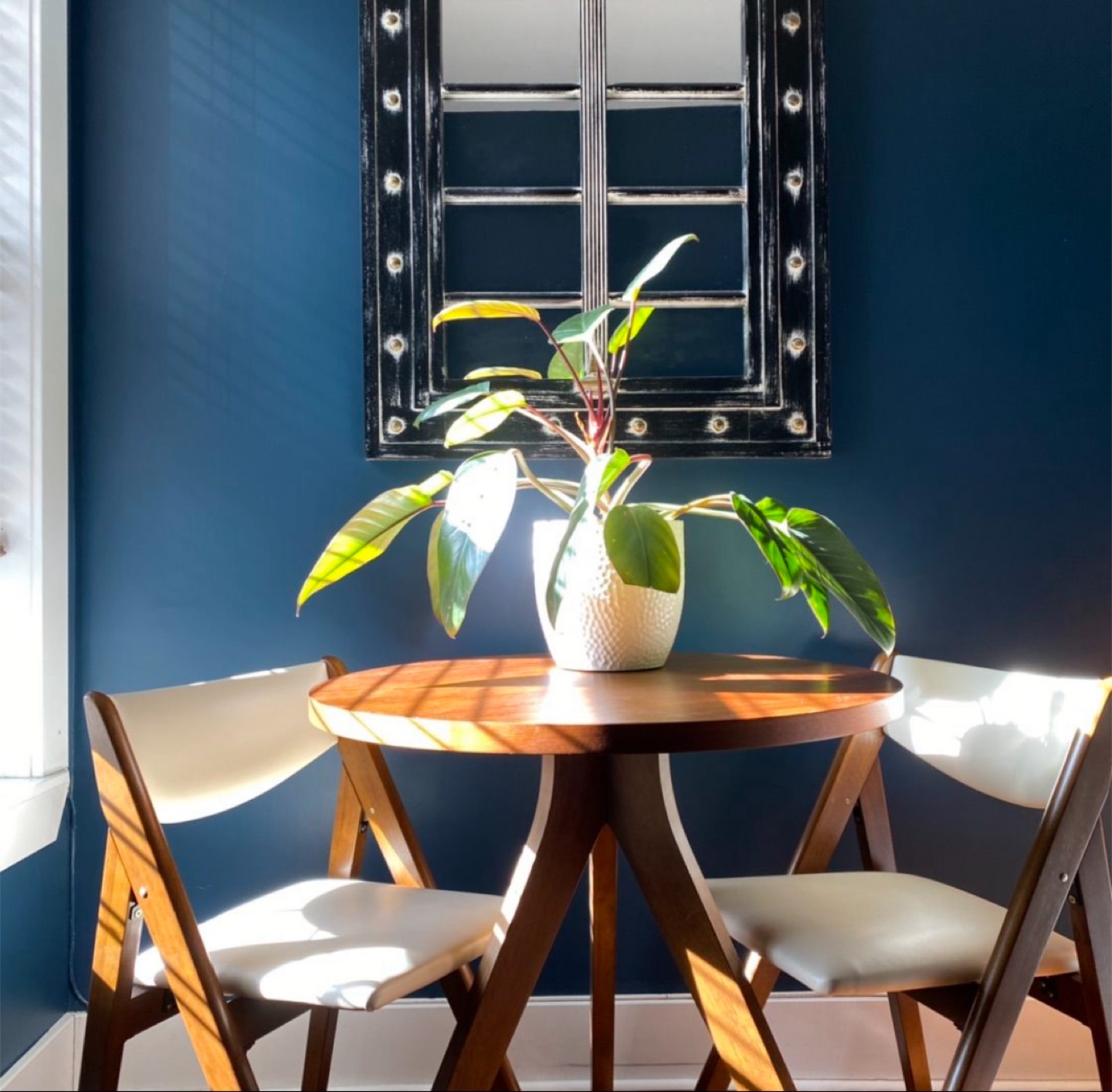 West Elm Tripod Dining Table - 30” Walnut (orig $500)