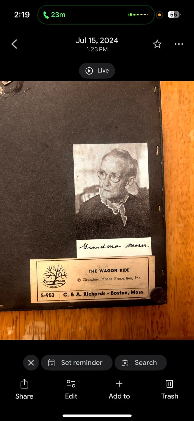 Grandma Moses Framed Prints authentic signed with COA image indicator(3)