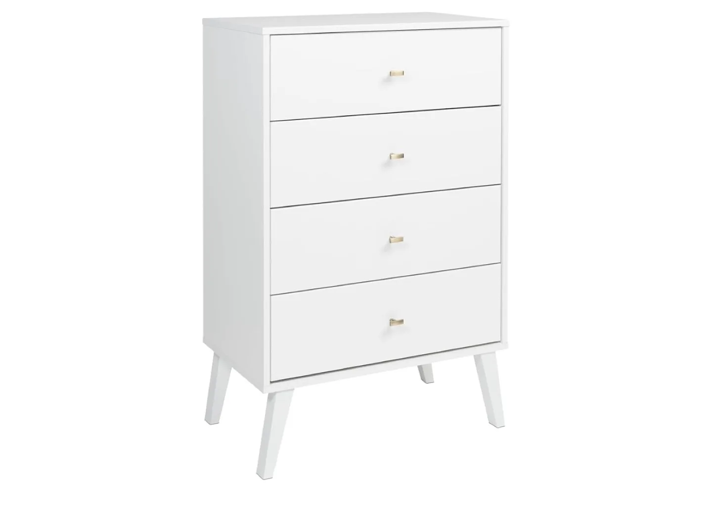 White 4-Drawer Dresser - Like New! thumbnail