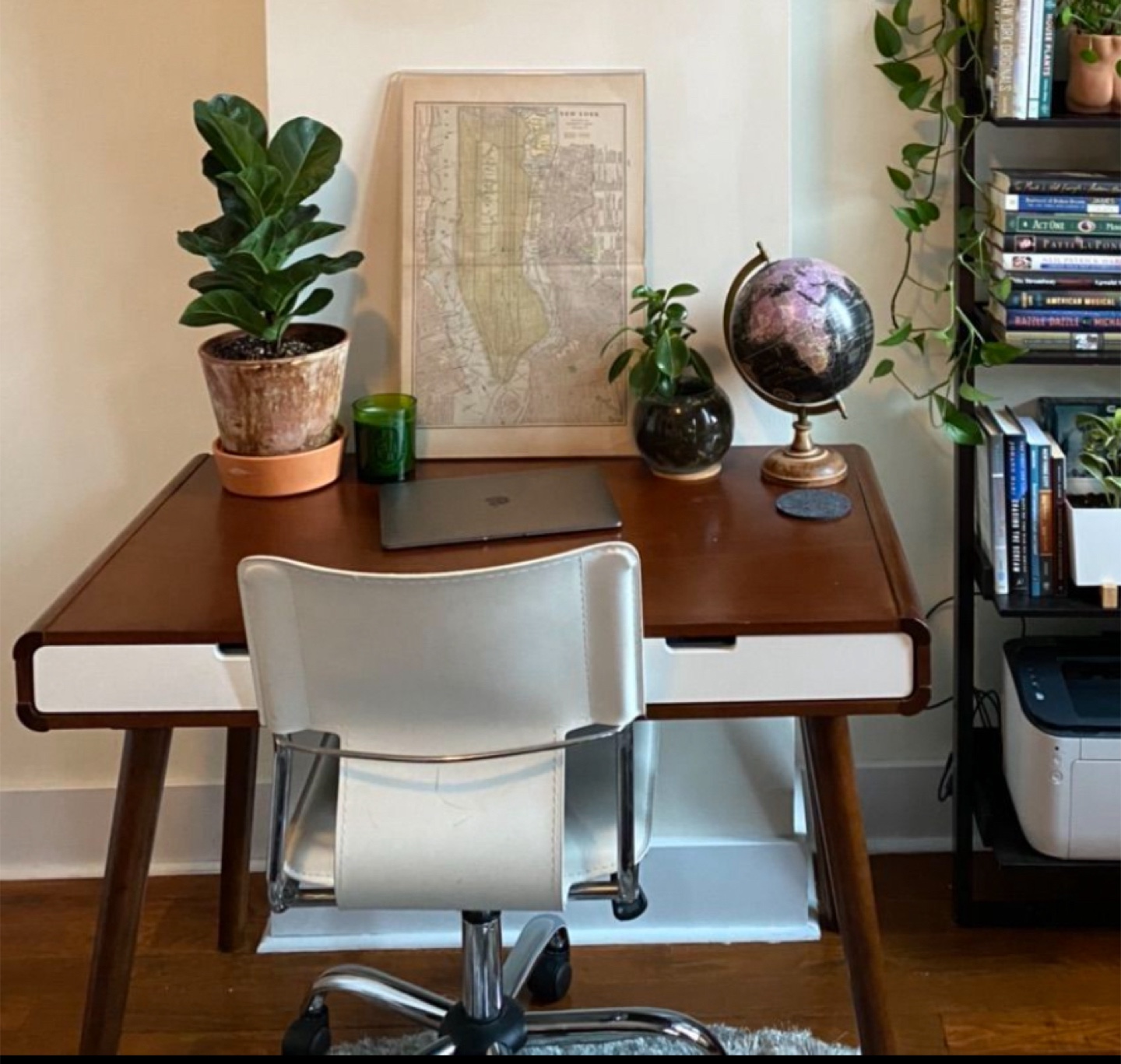 Midcentury Modern Two-Tone Desk (orig $220)