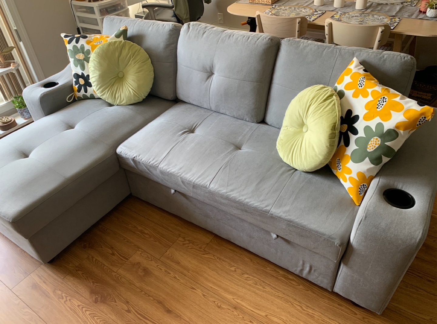 Sectional Storage Sofa Bed