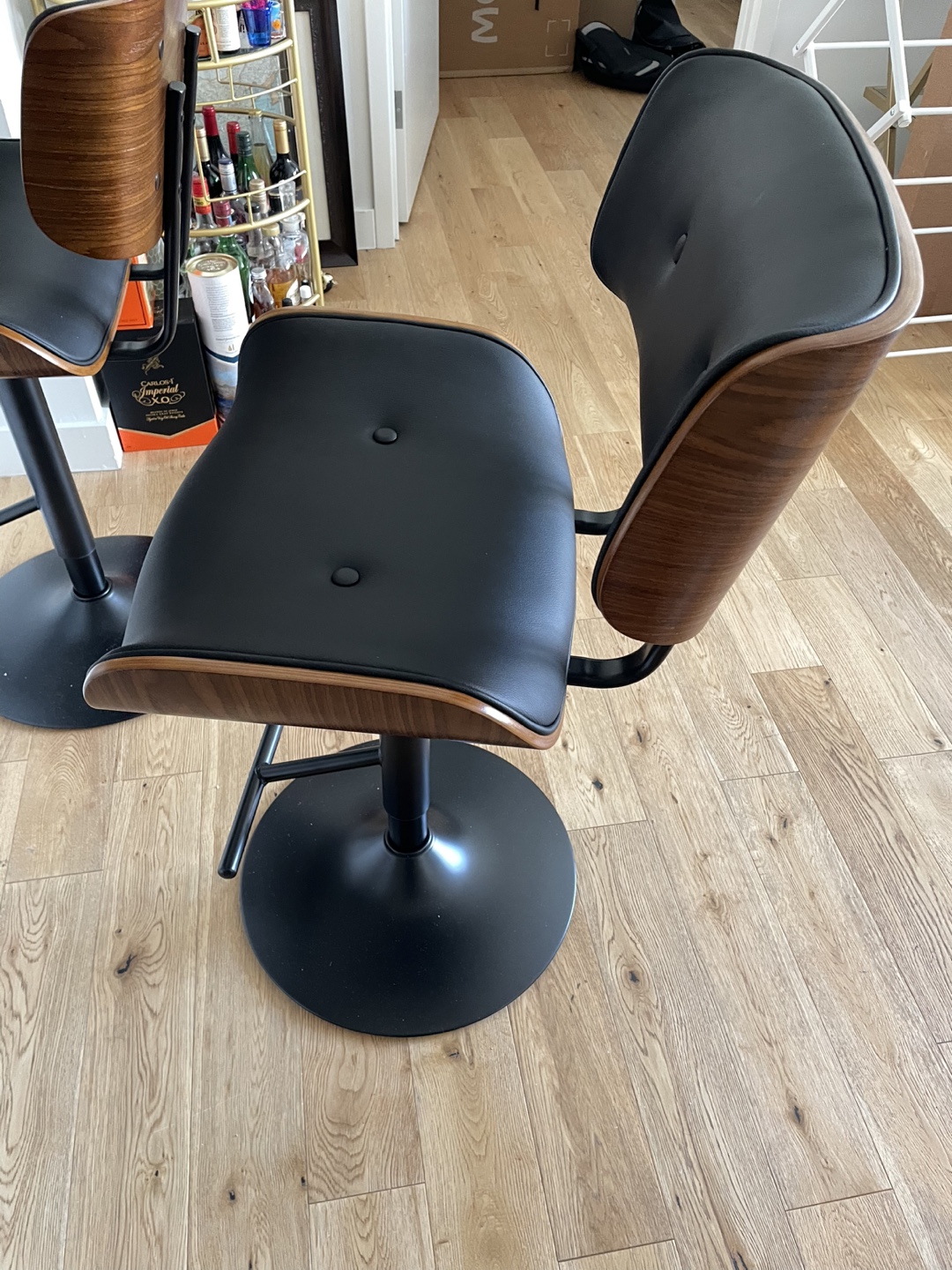 LumiSource Chicago Swivel Bar Stools - Pair - photo 3