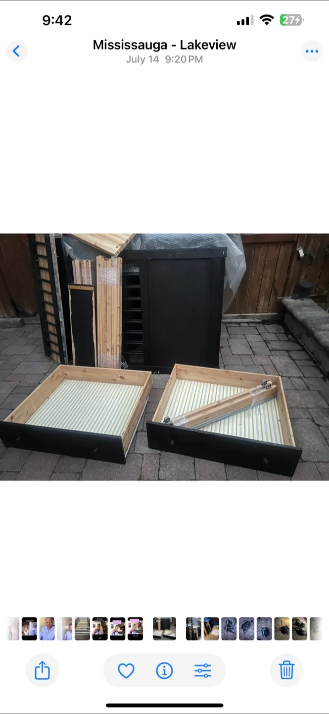 IKEA Hemnes Daybed Frame - Black Brown image indicator(3)