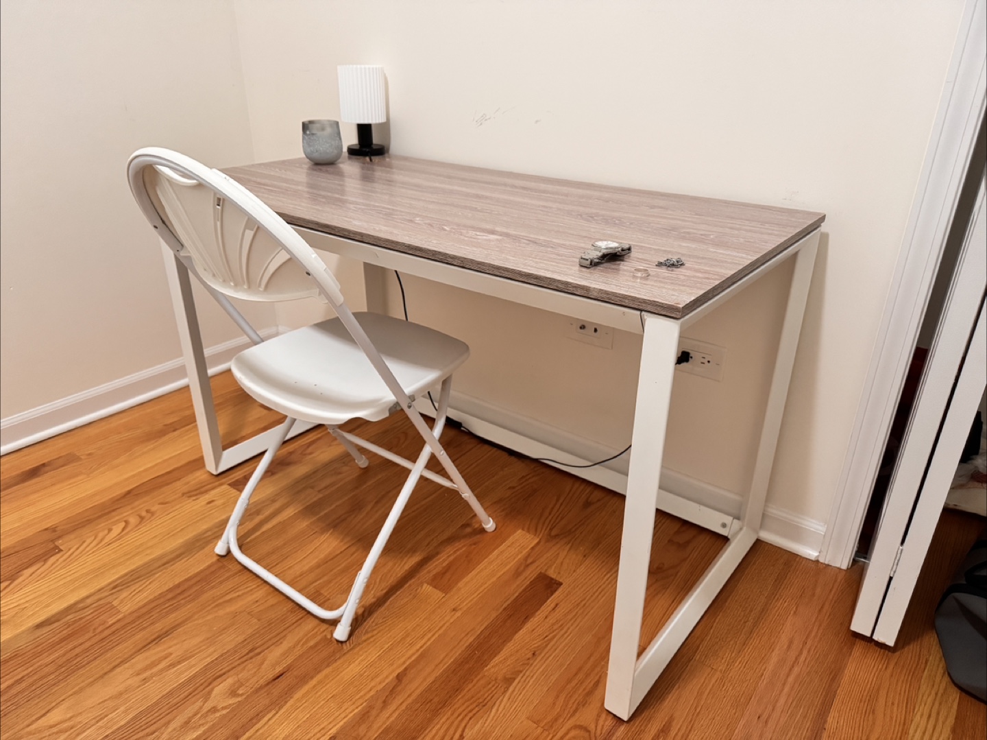 Office Desk and Foldable Chair