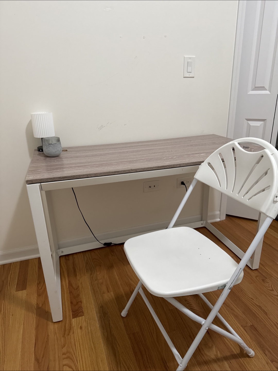 Office Desk and Foldable Chair - photo 2