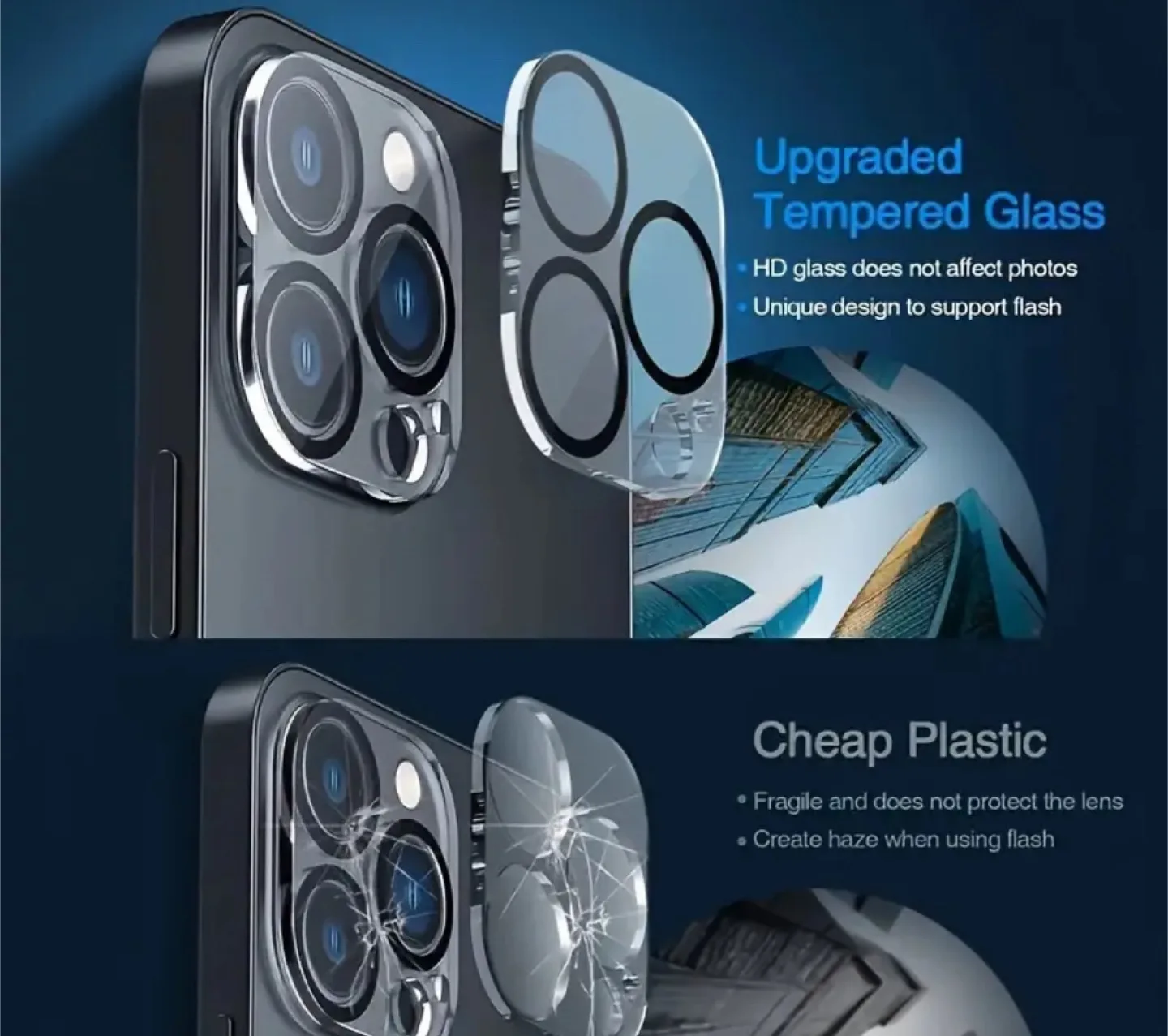 2pcs Full Cover Back Camera Lens Protector thumbnail