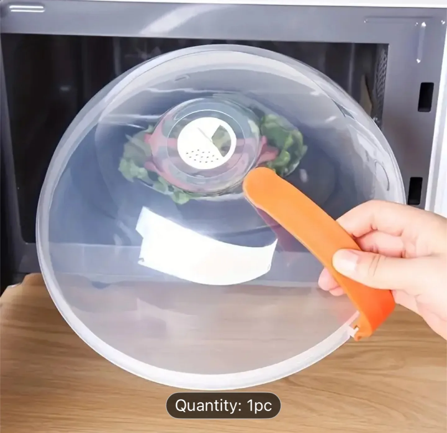 Microwave Splatter Cover with Handle - 10.4 inch thumbnail