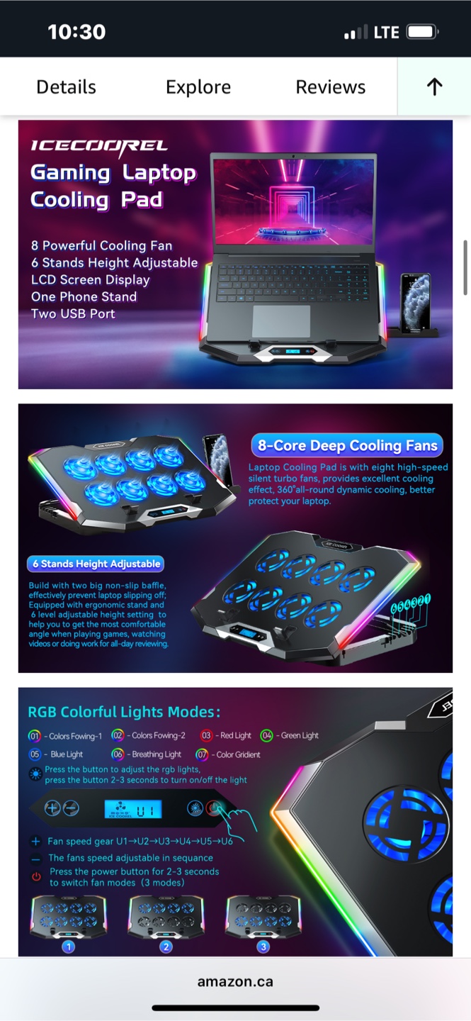 Gaming Laptop Cooling Pad - photo 4
