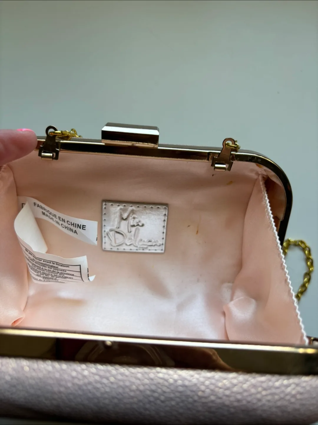 Mia Delsan Evening Clutch with Chain image indicator(2)